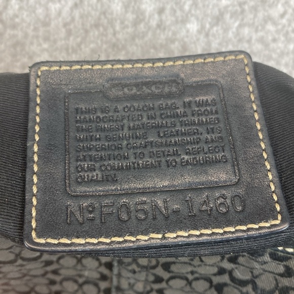 Vtg Coach Demi baguette fair condition monogram canvas Y2K mini bag logo 1460 - Picture 10 of 14